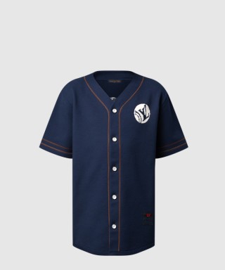 [LOUIS VUITTON-루이비통]니티드 쇼트 슬리브드 베이스볼 셔츠 1AIMCS