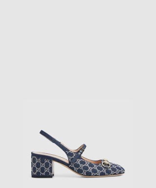 [GUCCI-구찌]GG 크리스털 호스빗 펌프스 837224