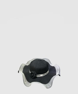 [MIUMIU-미우미우]챙 넓은 밀짚모자 5HC794