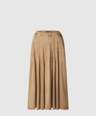 [LOUIS VUITTON-루이비통]플리티드 저지 맥시 스커트 1AIRAA