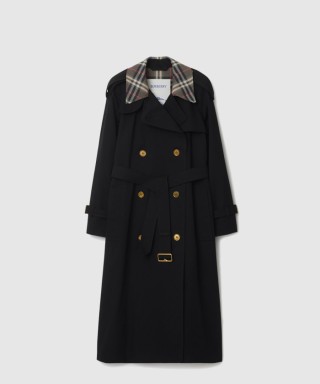 [BURBERRY-버버리]롱 체크 칼라 캐슬포드 트렌치코트 81136331
