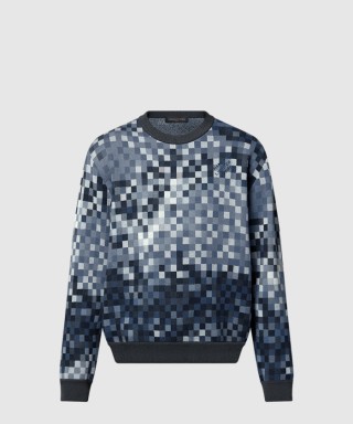 [LOUIS VUITTON-루이비통]LOVERS DAMOFLAGE 자카드 풀오버 1AGHTV