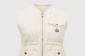[MONCLER-몽클레어]Vigny 다이아몬드 퀼팅 패딩 리넨 베스트