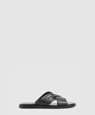 [GUCCI-구찌]인터로킹 G 슬라이드 샌들 831275