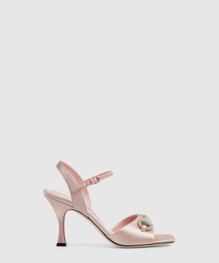 [GUCCI-구찌]크리스탈 호스빗 장식이 있는 샌들 834342