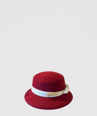 [CHANEL-샤넬]헵번 스타일 모직 모자 AA1254