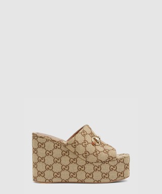 [GUCCI-구찌]호스빗 웨지 샌들 816328