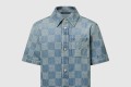 [LOUIS VUITTON-루이비통]DAMIER 3D 경량 반팔 데님 셔츠 1AHVZ3