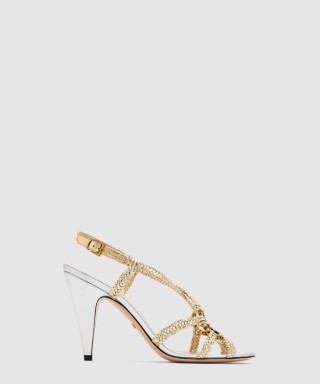 [GUCCI-구찌]크리스탈 인터로킹 G 샌들 730999