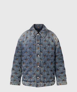 [LOUIS VUITTON-루이비통]패딩 데님 모노그램 오버셔츠 1AFJCR