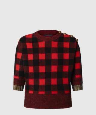 [LOUIS VUITTON-루이비통]그래픽 체크 니트 톱 1AIRDB