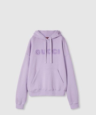 [GUCCI-구찌]로고 코튼 후드 스웨트셔츠 ‎838018